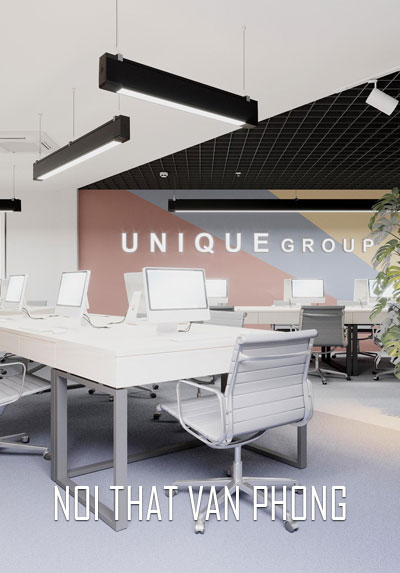  Thiết kế nội thất văn phòng làm việc công ty Unique Group